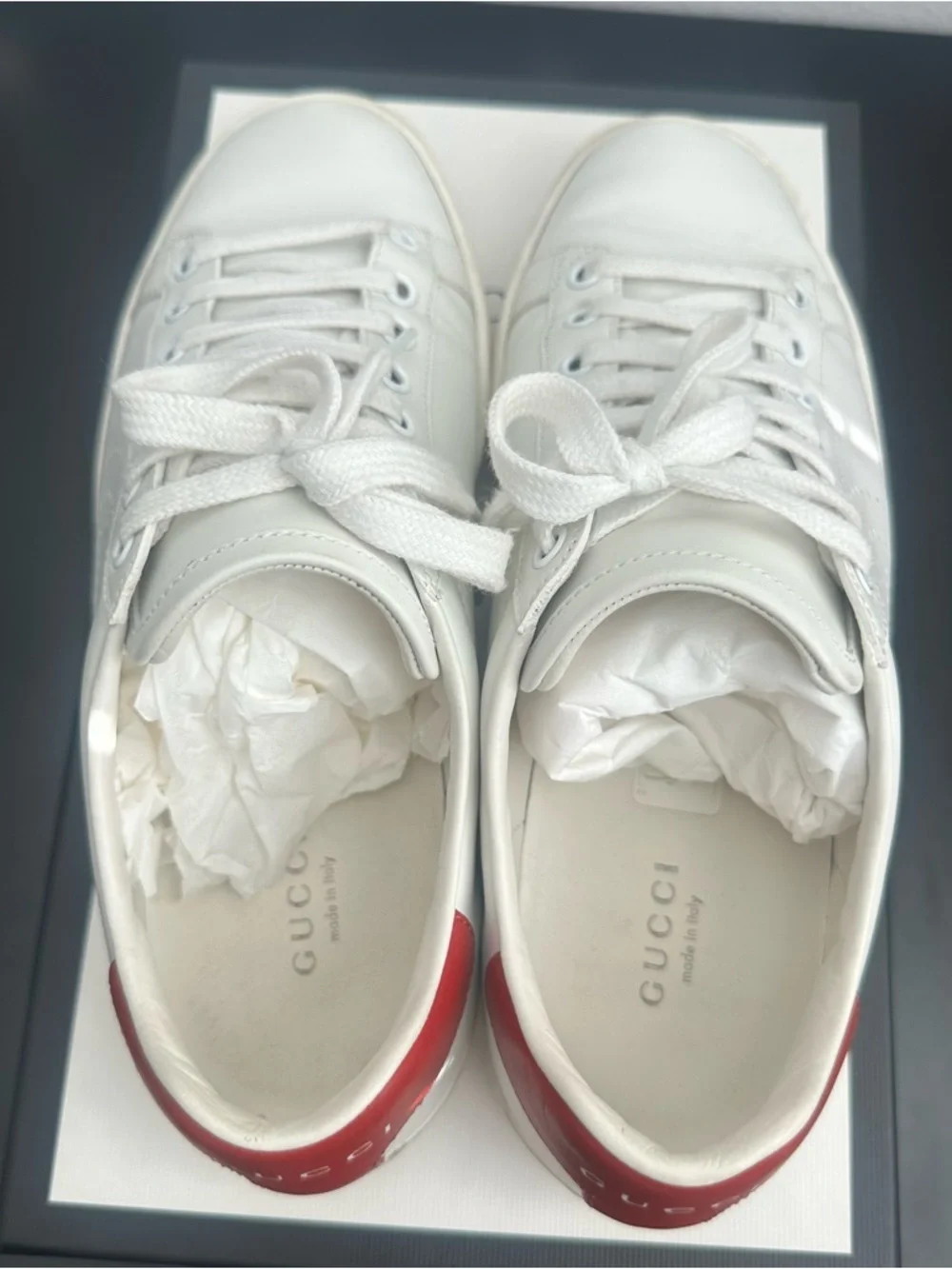 Gucci Ace Perforated Interlocking G Sneakers Size: 37 - Picture 7 of 16